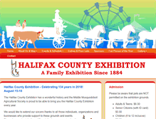 Tablet Screenshot of halifaxcountyex.com